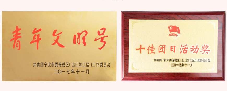 寧波萌恒工貿(mào)有限公司榮獲“青年文明號”、“十佳團日”稱號